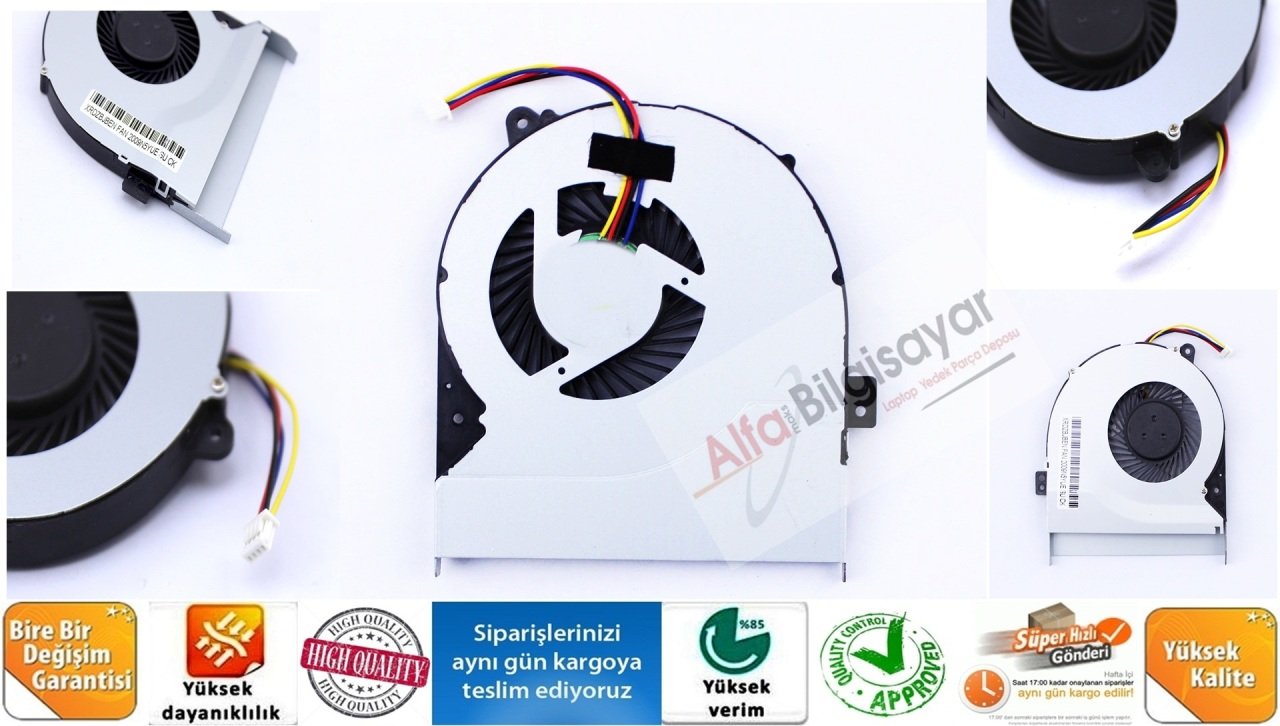 ASUS K56 K56Ca K56cb K56cm K56C S56 S56C S56CA S56CB S56CM Ef50060s1-C070-S99 Serisi Cooling Fan Sıfır A++