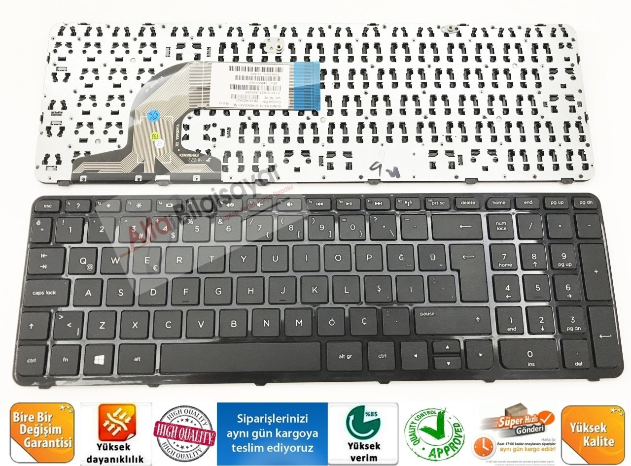 HP 350 G1 350 G2 355 G2 752928-001 758027001  KLAVYE TUŞ TAKIMI