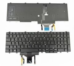 Dell Precision 3510 3520 3530 7510 7520 7710 7720 M7720 M3520 M3530 Latitude 5550 E5550 E5570 E5580 5580 E5590 5590 5591 L5591 E5591 7710 P60F P60F002 P29E P37F P37F001 P53F P48F P48F001 P48F002 0Jx78, 00Jx78 N7Cxw, 0N7Cxw KLavye Işıklı Orjinal