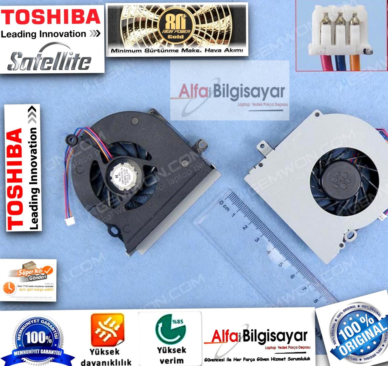 Toshiba L355D L355 L305 L300 L350 A300 A305  Fan Cooling