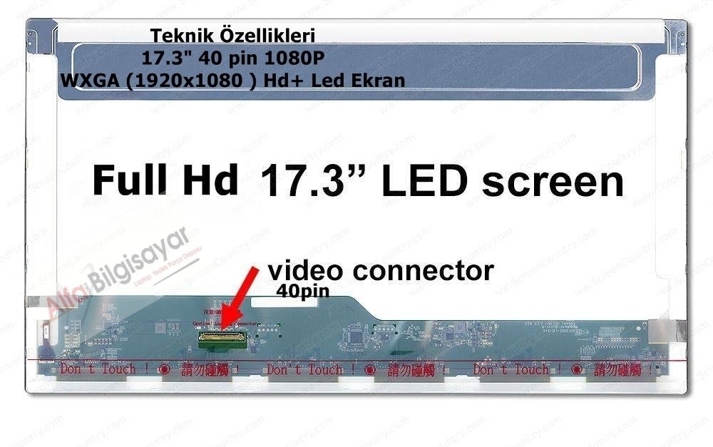 17.3  Full Hd 40 pin 1920x1080  N173HGE-L11 N173HGE-L21 B173HW01  B173HW02  LP173WF1 HSD173PUW1 LCD LED PANEL LAPTOP EKRANI B173HW01 B173HW02  HSD173PUW1 LP173WF1(TL) LTN173HT01 LTN173HT02 N173H6-L01 N173H6-L04 N173HGE-L11 N173HGE-L21