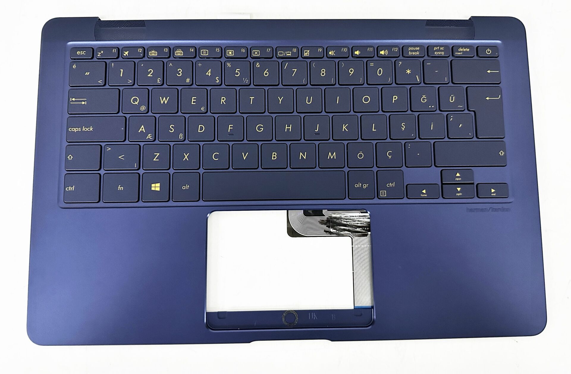 Asus Zenbook UX490 UX490U UX490UA UX490CA UX490UAR 13N1-1SA0421 SN2561BL2 SG-86720-XUA 0KN1-1S1US26 0KNB0-D632US00 Klavye Kasalı Takım üst kasa