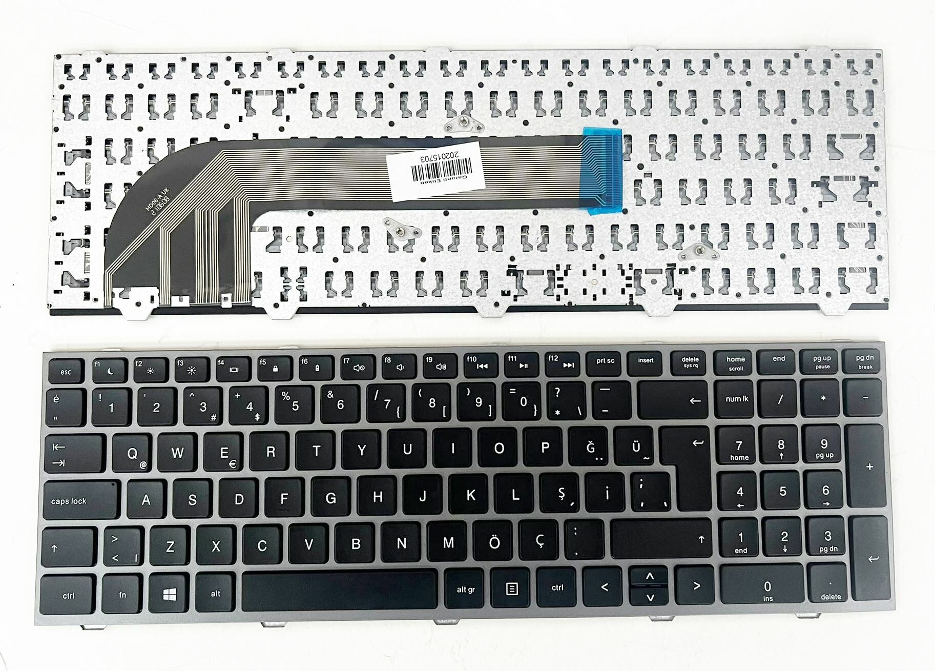 HP ProBook 4540s 4545s 4740s 4745s  Klavye Tuş Takımı   çerçeveli Klavye TuşTakımı Q-Türkçe