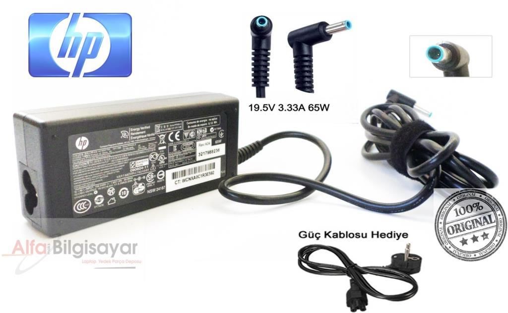 Orjınal Hp 19.5v 3.33a 65w Ultrabook İğne Uç 4.5 x 3.0 mm - Pinli Uç Adaptörü,Şarj Cihazı HP 250 255 256 G3 15-G 15-H 15-R HP 250 G4, 250 G5, 255 G4, 255 G5, 15-ac, 15-af, 15-ay, 15-ba, 15-be, 15-bd, 15-bf, 15-bg, 15g-ad, L25298-014 TPN-LA16 TPN-DA14