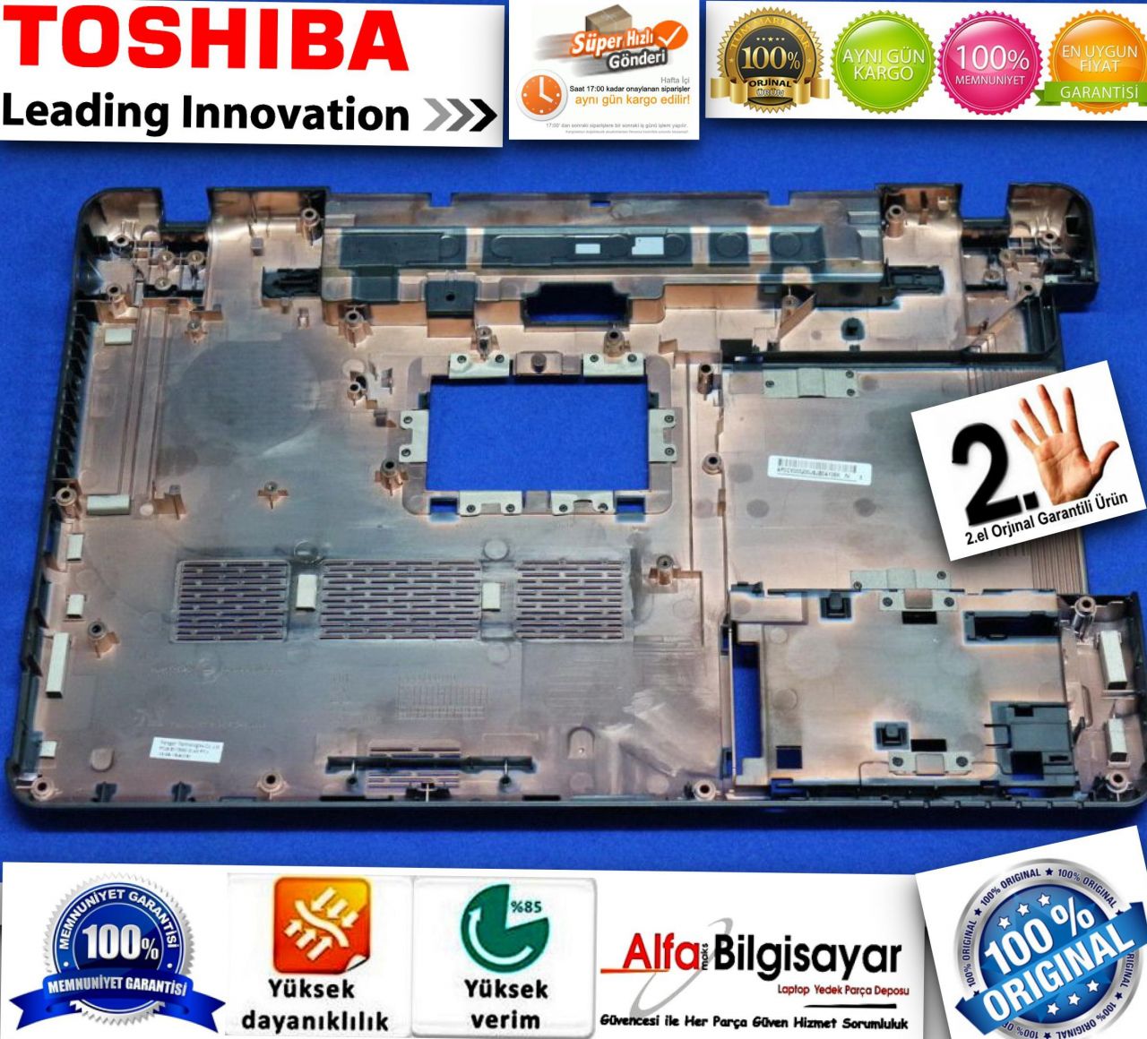 Toshiba Satellite A660 A660D A665 A665D Bottom Case K000106400 AP0CX000250  Alt Kasa Bottom Case