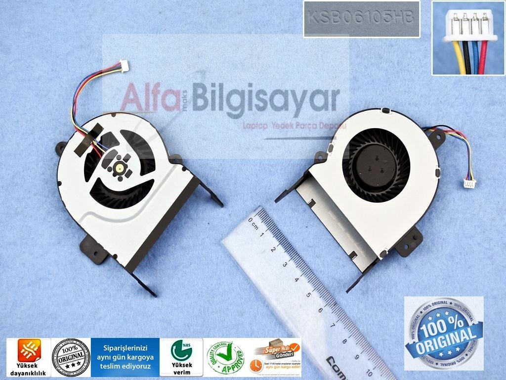 Asus X55 X55A X55C X55U X55V X55VD X55v X55vd X45c X45vd R500v  Fan Ksb06105hb Laptop Fan fan cooling Sıfır A+
