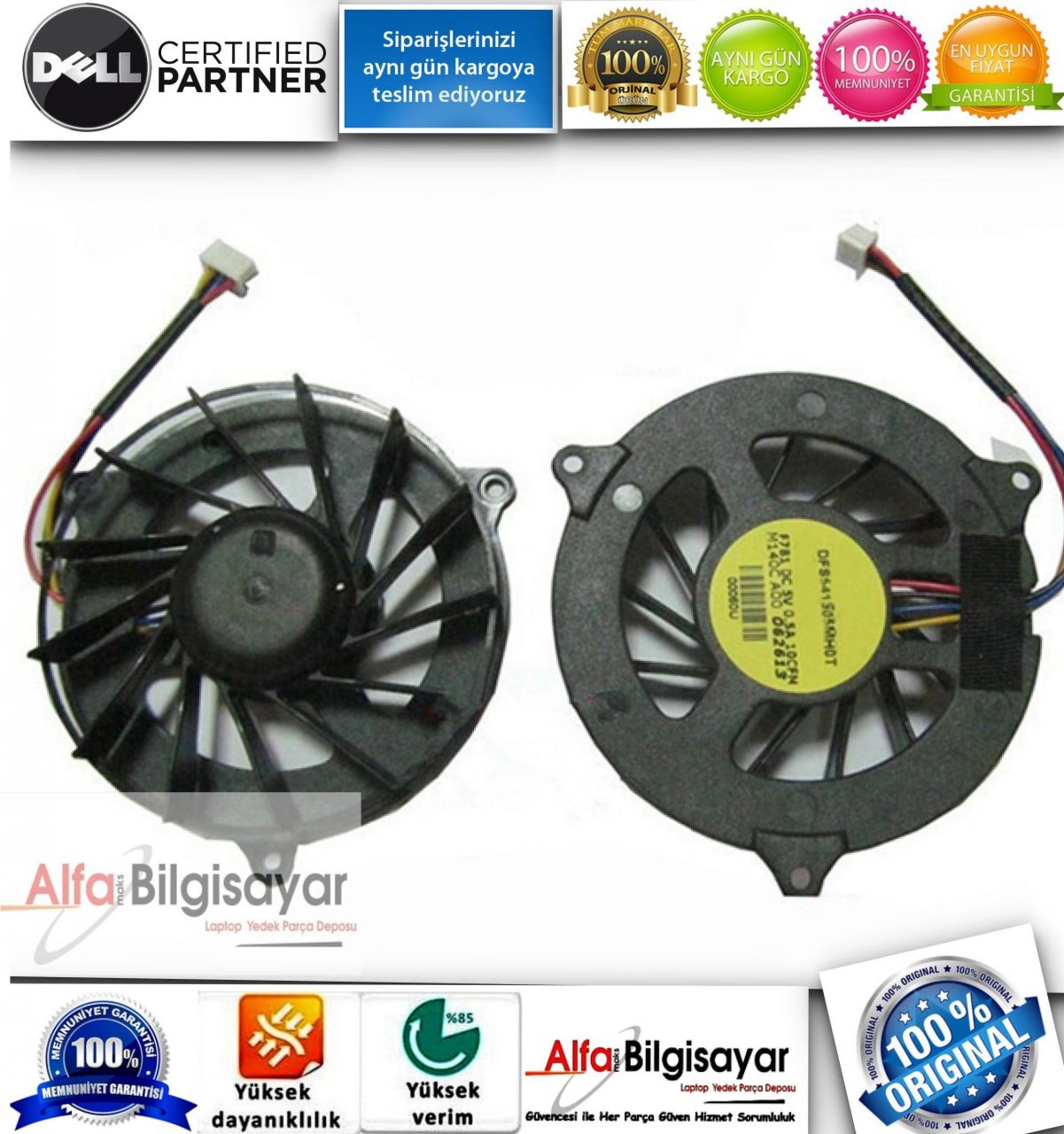 Dell Studio 1535 1536 1537 1555 1557 1558 PP33L PP39L Laptop Fan fan cooling Sıfır A+