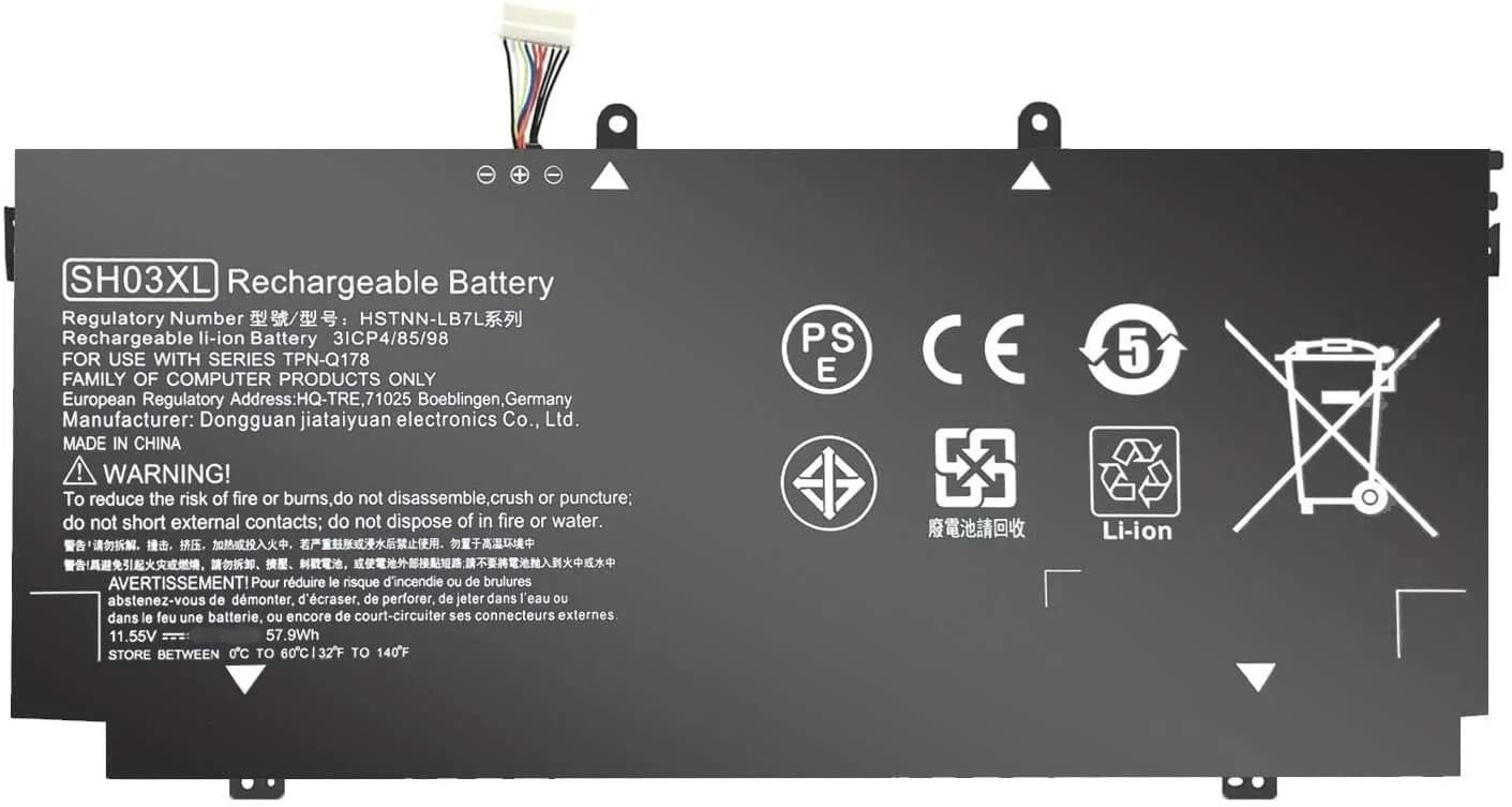 HP Spectre x360 13-ab 13-ac, x360 13-w Envy SH03XL CN03XL SH03057XL HSTNN-LB7L TPN-Q178 901345-855 859026-421, 859356-855 Batarya Pil