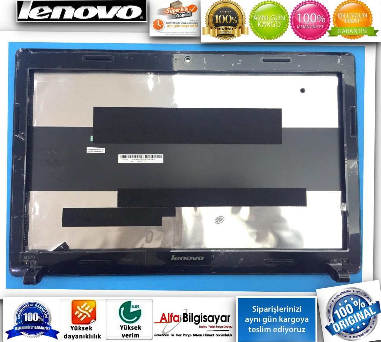 Lenovo ideapad essential G570 G575 20079 20081 4383  Lcd Cover ekran Kasası