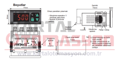 ET2011-T-SM Dijital PID Termostat 10-30V DC/8-24V AC