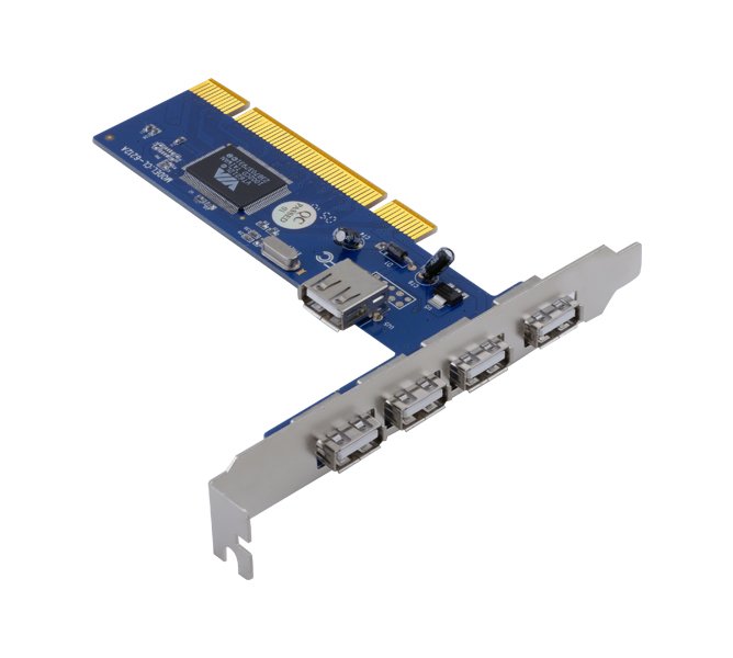 upTech KX305 PCI USB 2.0 Kart  4+1 Port