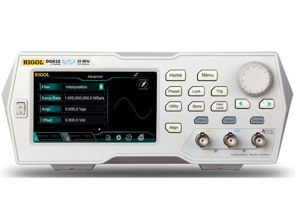 Rigol DG832 35MHz 2 Kanallı 16bit Fonksiyon - Keyfi Dalgaformu Sinyal Jeneratörü