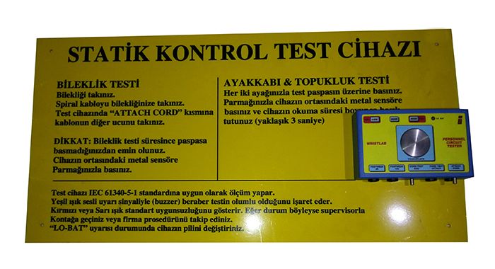 Statik Kontrol Test Cihazı