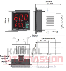 ET4402-SM 9-30VDC/7-24VAC PID Dijital Termostat