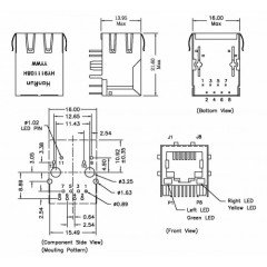 Trafolu RJ45 HY911108H