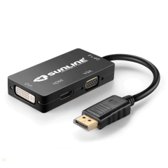 Sunline 170629 Displayport-HDMI/VGA/DVI Dönüştürücü