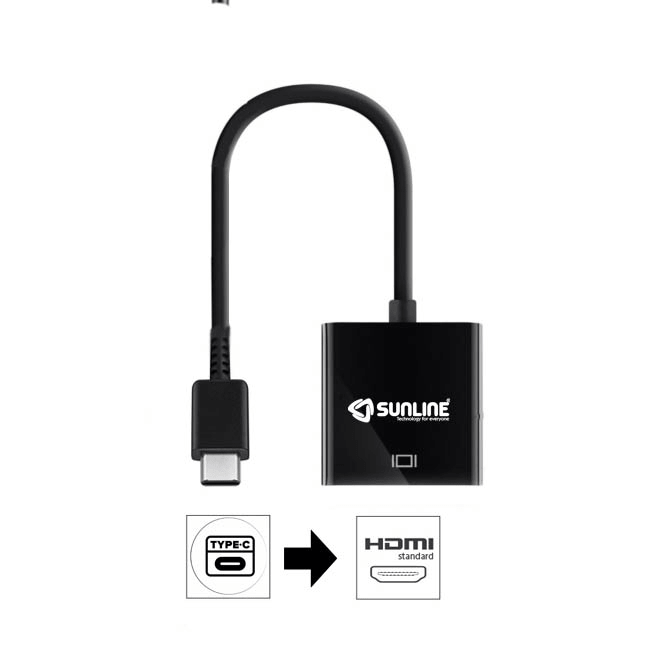 Sunline 170667 Type-C USB 3.1 Type-C USB-C/4K HDMI Çevirici Dönüştürücü