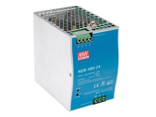 Meanwell NDR-480-24 24VDC 20.0A Ray Montaj SMPS