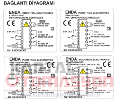 ET4420 9-30VDC/7-24VAC PID Dijital Termostat  48x48mm