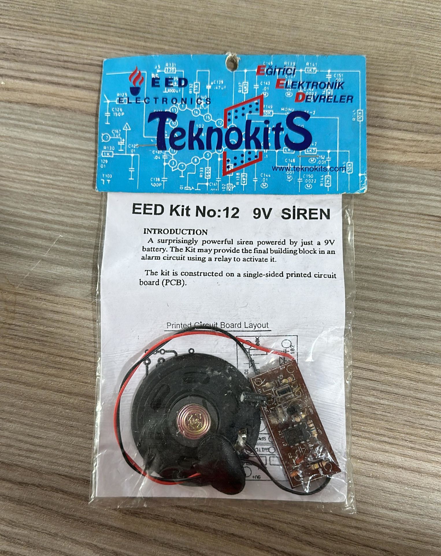 EED Kit No:12 9v Siren