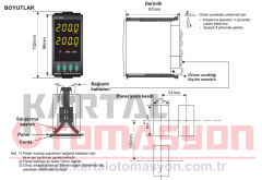 ET8420 230VAC-RS PID Dijital Termostat 48x96mm