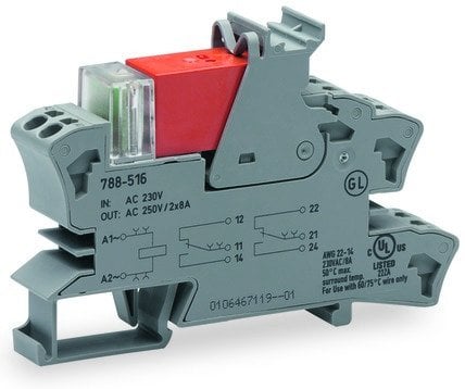 WAGO 230V AC ÇİFT KONTAK RÖLE ve SOKET