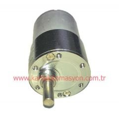 12V 150RPM Çap 37mm Redüktörlü Motor