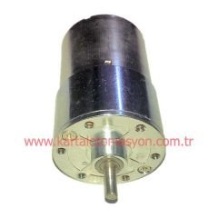 12V 300RPM Çap 37mm Redüktörlü Motor