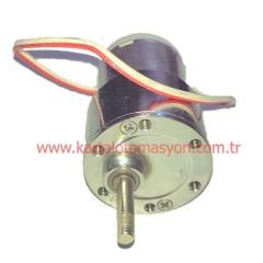 9V 200RPM Çap 37mm Redüktörlü Motor