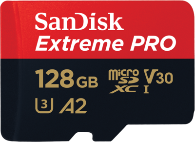 Sandisk Extreme Pro 128GB Micro Sd Hafıza Kartı 200Mb/90Mb SDSQXCD-128G