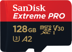 Sandisk Extreme Pro 128GB Micro Sd Hafıza Kartı 200Mb/90Mb SDSQXCD-128G