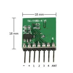 TX118A 4 Kanal 433Mhz Verici