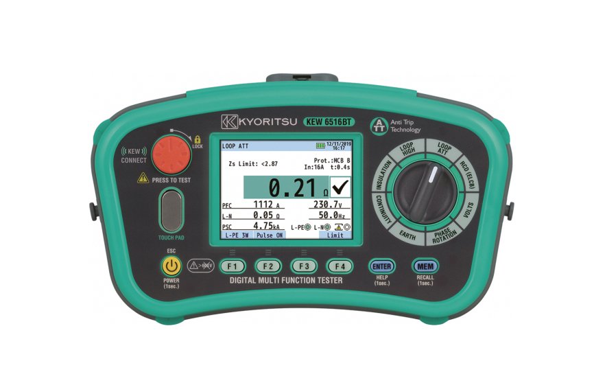 Kyoritsu KEW 6516BT Çok Fonksiyonlu Elektriksel Tesisat Test Cihazı