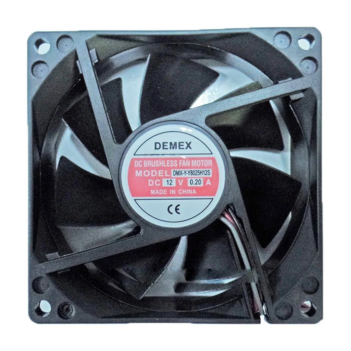 Fan 80x80x25mm 12Vdc 0.20a 3 Kablolu