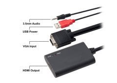 S-link SL VHC20 VGA To HDMI Çevirici Kablo