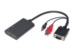 S-link SL VHC20 VGA To HDMI Çevirici Kablo