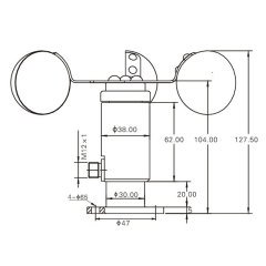 PCE-FST-200-201-H-U Anemometre Rüzgâr sensörü