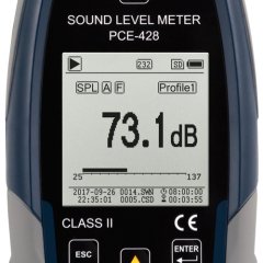 PCE PCE-428 Data Logger Özellikli Desibelmetre