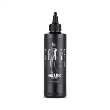 Ganga Black Dynamic Tattoo Ink - 8oz Bottle