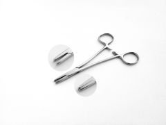 Dermal Anchor Forceps-Notched Tip 5,5''