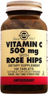 Solgar Vitamin C 500 mg With Rose Hips 100 Tablet