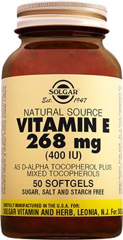 Solgar Vitamin E 400 IU 50 Softjel