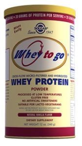 Solgar Whey Protein Powder Vanilla Flavor 340 Gr Toz