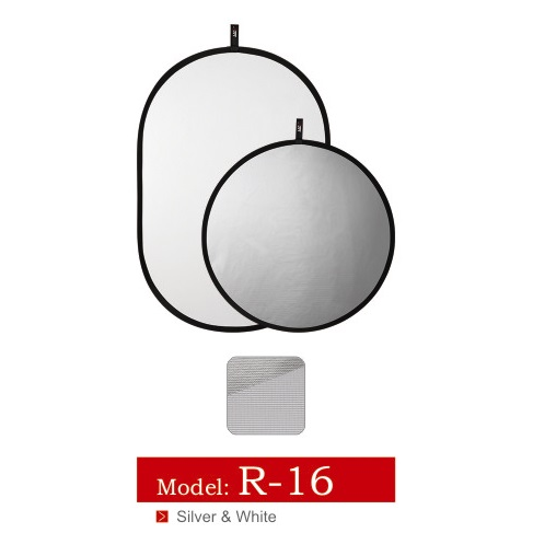 Lifei 107cm 2 in 1 Beyaz-Gümüş Reflektör