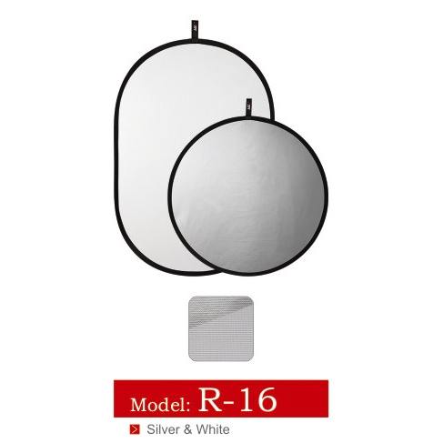 Lifei 71x112cm 2 in 1 Beyaz-Gümüş Reflektör