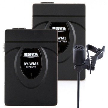 Boya BY-WM5 DSLR Kamera Kablosuz Yaka Mikrofonu