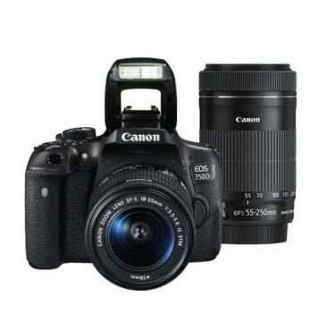 Canon EOS 750D + 18-55mm + 55-250mm DSLR Fotoğraf Makinesi