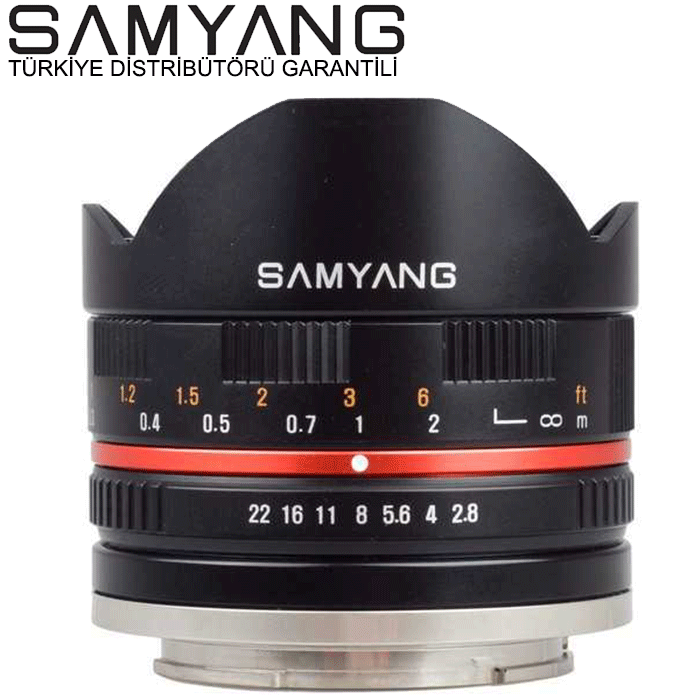 Samyang 8mm f/2.8 UMC Fisheye MİRRORLESS Fuji Uyumlu Lens