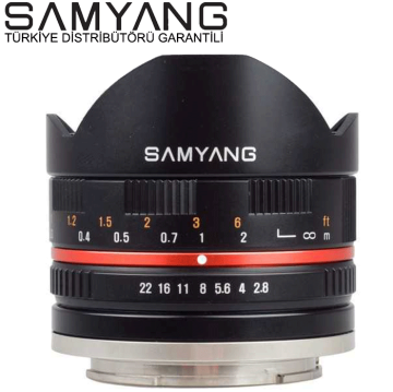 Samyang 8mm f/2.8 UMC Fisheye MİRRORLESS Fuji Uyumlu Lens