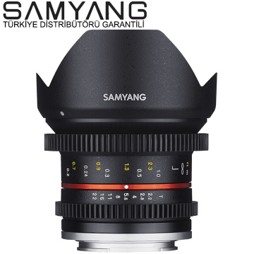 Samyang 12mm T2.2 Cine VDSLR Fuji Uyumlu Lens